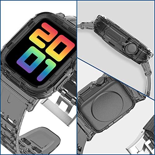 Zuslab【2 paketi Ekran Protector】 Compatible ile Apple saat kordonları Kayış ile Tampon Kılıf Aksesuarları için Apple İzle Serisi