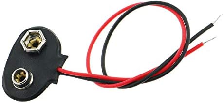 E-üstün 6-Pack T Tipi 9 V Pil Düğmesi Güç Kablosu Pil Toka Snaps Güç Kablosu Konektörü Arduino DIY için Jack, tel Uzunluğu