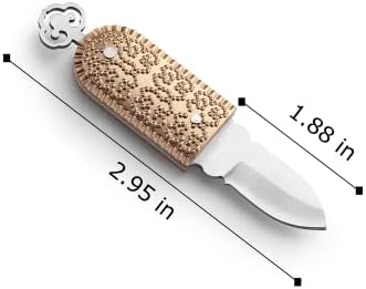 Titagail mini anahtarlık bıçağı, Arkadaşlar için Yaratıcı ve Zarif Hediyeler, mini çakı, mini katlanır Paslanmaz ruj şeklindeki
