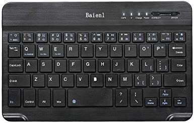 Baıenl Ultra İnce Kablosuz Mini Klavye Masaüstü PC Laptop için 78 Tuşları