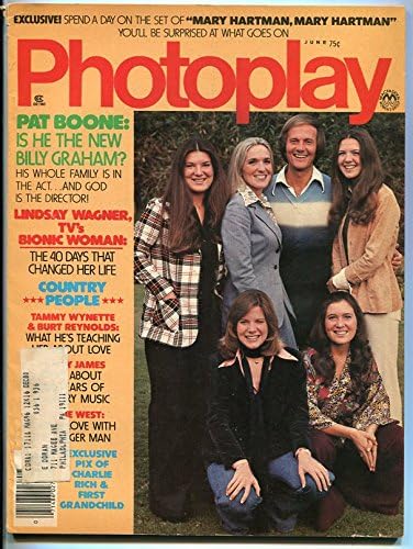 Fotoğraf oyunu-Haziran / 1976-Pat Boone-Burt Reynolds-Charlie Rich-G / VG