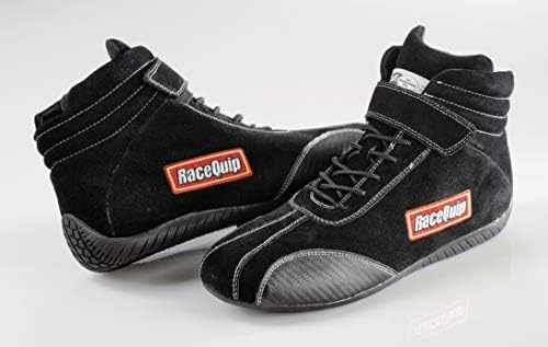 RaceQuip 30500150 Euro Karbon - L Serisi Boyut 15 Siyah SFI 3.3 / 5 Yarış Ayakkabıları