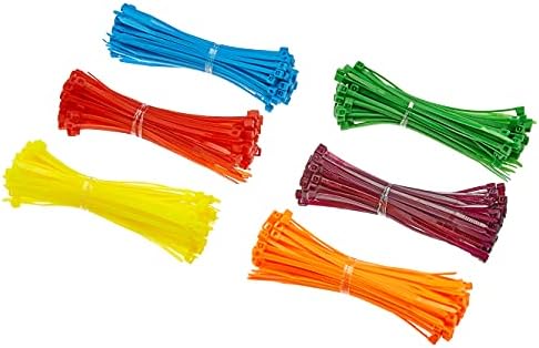Temelleri Çok Renkli Kablo Zip Bağları-4 İnç / 100mm, 480 Parça