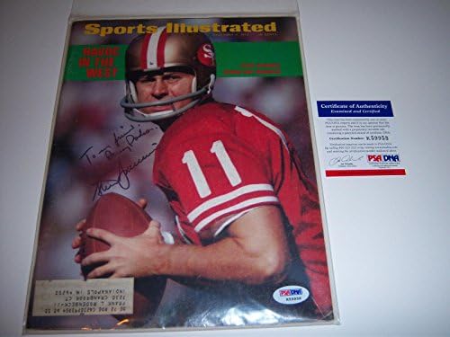 Steve Spurrier 49ers Psa / dna İmzalı Sports Illustrated-İmzalı NFL Dergileri