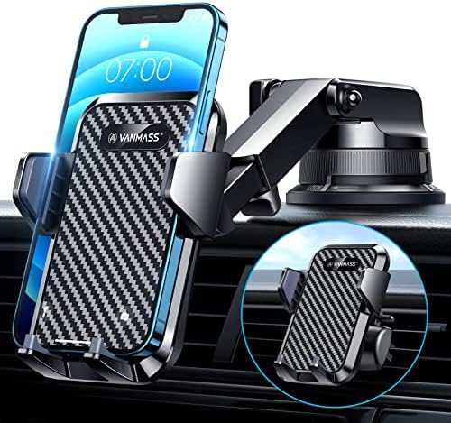 [2022 Yükseltilmiş] VANMASS Araba Dashboard telefon tutucu yuvası [Süper Vantuz] iPhone 13 için Uyumlu Pro Max 12 11 X Xr Xs