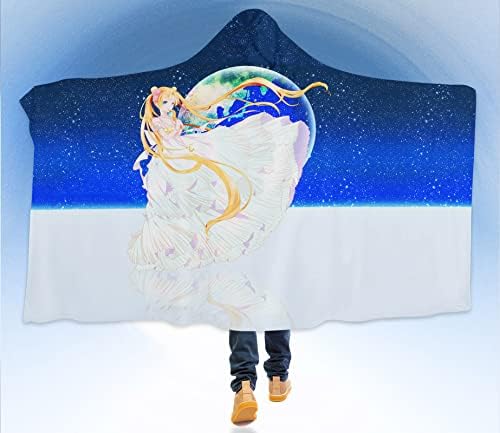 AJ YARATICILIK EV 3D Sailor Moon 092 için Kapüşonlu Battaniye Kapüşonlu Battaniye Pelerin Japonya Anime Japon Cosplay Oyunu