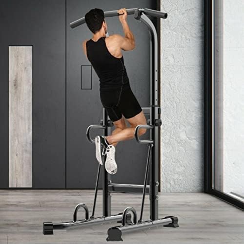 GXDHOME Fitness ekipmanları Ayarlanabilir Pull Up Bar Güç Kulesi Dip Istasyonu Eğitim Egzersiz Gym Fitness Ev Fitness