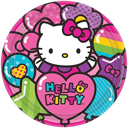 Hello Kitty Jumbo Deluxe Doğum Günü Premium Parti Malzemeleri Paketi Paketi için 16 Misafirler (Artı Parti Planlama Kontrol
