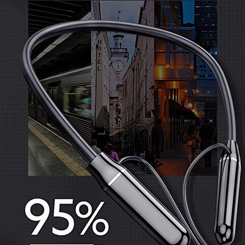 Niaviben Spor Manyetik Kablosuz Asılı Boyun Kulaklıklar Bluetooth 5.0 Stereo Kulaklık Kulak Kulaklık Kulaklık Kırmızı