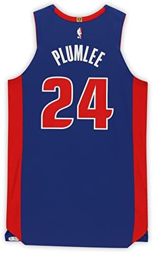 Mason Plumlee Detroit Pistons Oyunu-28 Aralık 2020 ve 6-10 Ocak 2021 tarihlerinde Oynanan Maçlarda Giyilen 24 Numaralı Mavi