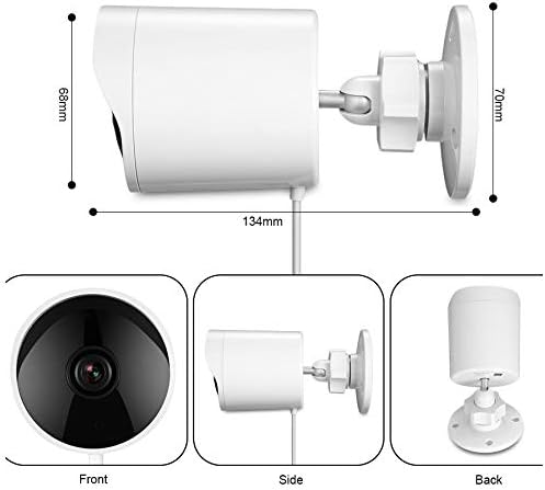 XJJZS Açık Güvenlik Kamera Kart Yuvası Bulut Kam Kablosuz 1080 p Su Geçirmez gece görüşlü güvenlik Gözetleme Sistemi Beyaz