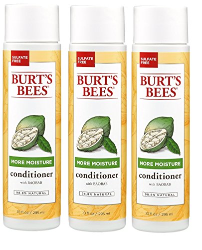 Burt's Bees Baobab Yağı Daha Fazla Nem Kremi, Sülfatsız Saç Kremi, 10 Oz (Paket Değişebilir) - 3'lü Paket