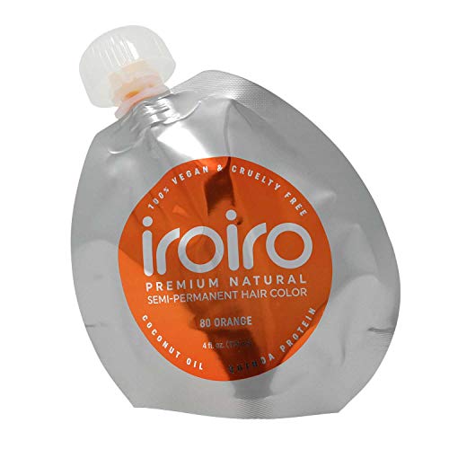 IROİRO Premium Doğal Yarı Kalıcı Saç Rengi 80 Turuncu (8oz)