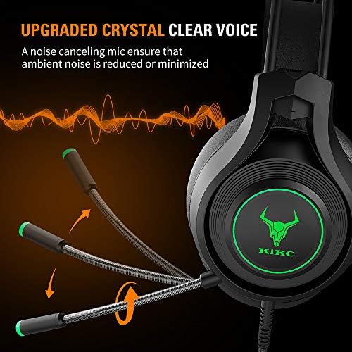Kıkc V3 kulaklıklar PS4 Stereo Xbox one Kulaklık Kablolu PC oyun kulaklıkları Gürültü Iptal Mic ile, aşırı Kulak oyun kulaklıkları