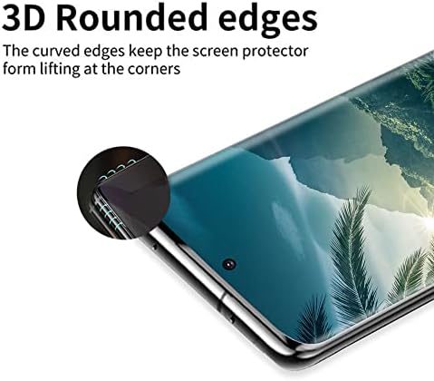 1 + 2 Paketi Galaxy S21 Ultra Ekran Koruyucular, Dahil 2 Paketi Kamera Lens Koruyucu,9 H Yüksek Dereceli Anti-Damla Temperli