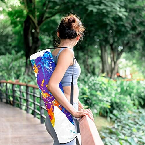 Hokey Oyuncusu Yoga Mat Çanta Tam Zip Yoga Taşıma Çantası için Kadın Erkek, egzersiz Yoga Mat Taşıyıcı ile Ayarlanabilir Kayış