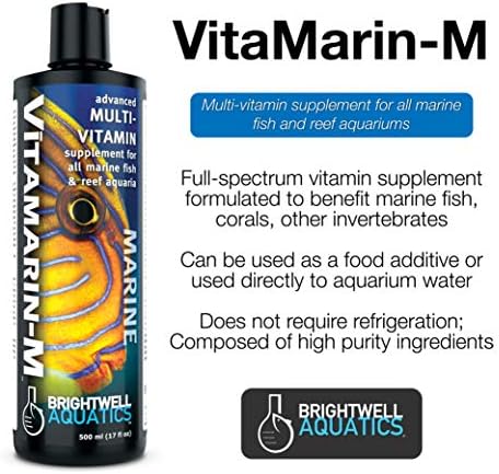 Brightwell Aquatics Vitamarin-M-Tüm Deniz Akvaryumları için Multivitamin Takviyesi