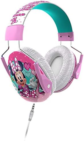 Minnie Mouse Çocuk Kulak Koruyucuları Earmuffs Toddler Kulak Koruma + Kulaklıklar 2 in 1 Gürültü Azaltma ve Çocuklar için Kulaklıklar