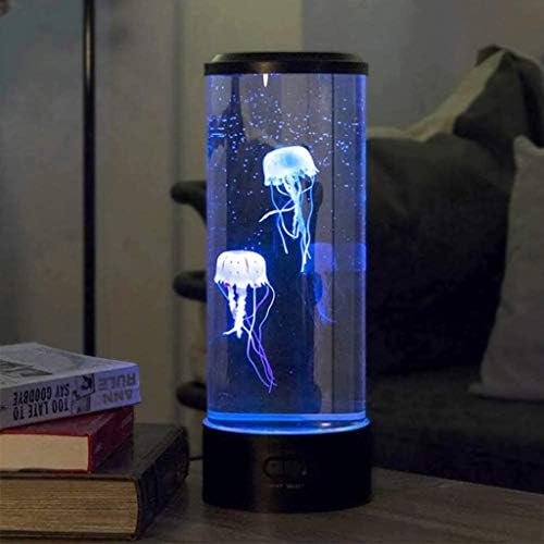 QFFL Denizanası lamba denizanası Lamba, renk Değiştirme Akvaryum ruh gece lambası, 3 denizanası, USB ve akülü, ev Ofis Dekor