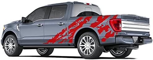 Shred Yatak Grafik Vinil Çıkartmaları Ford F150 ile Uyumlu (Siyah)