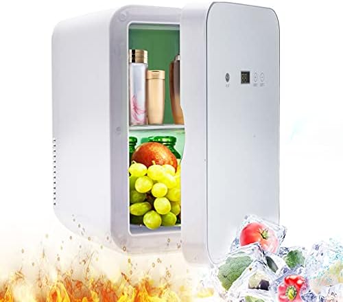 MATHOWAL Mini Buzdolabı, 8 Litre/8 Can Taşınabilir Soğutucu ısıtıcı AC/DC Ev Kişisel Buzdolabı Termoelektrik Araba Buzdolabı