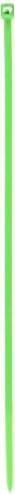 4 İnç Yeşil Minyatür Naylon Fermuarlı Kravat-MS3367-4-5-100 Paketi