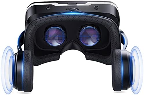 ZNBJJWCP Kask 3D Gözlük Sanal Gerçeklik Kulaklık ıçin Smartphone Akıllı Telefon Gözlük Video Oyunu Dürbün
