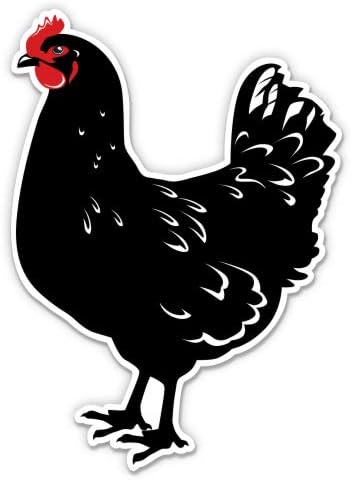 Siyah Tavuk Tavuk-5 Vinil Sticker - Araba Laptop için I-Pad-Su Geçirmez Çıkartması