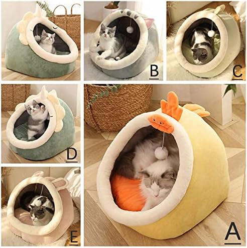 ZEXIN Yıkanabilir Sevimli Yastık kedi matı Küçük Köpek Yavrusu Pet House Kedi Malzemeleri köpek yatağı Yavru Yastık (S-31X30X28cm-D)