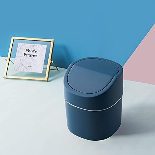 IYSHOUGONG Salıncak Kapaklı 1 ADET Plastik Masaüstü Mini Çöp tenekesi Banyo Vanity, Masaüstü, Masa Üstü, Tezgah veya Sehpa
