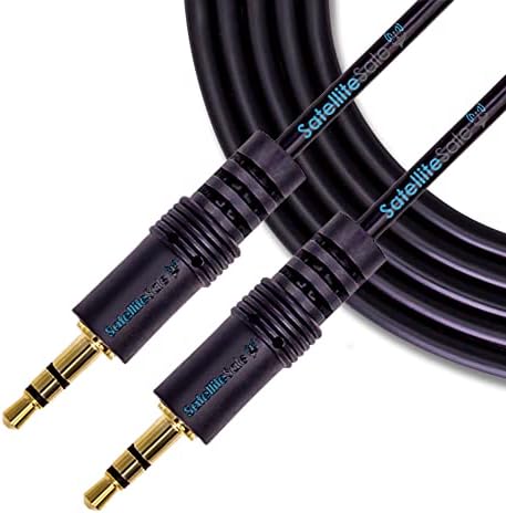 Uydu Satış Yardımcı 3.5 mm Ses Jakı Erkek-Erkek Dijital Stereo Aux Kablosu PVC Siyah Kablo (3 feet)