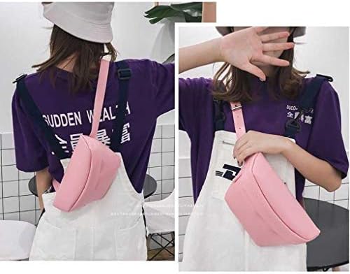 NCCDY Fanny Paketi Kadınlar için Deri Bel Çantası Moda Deri bel çantası, tek Renkli Çanta Çok Fonksiyonlu Öğrenci Telefonu