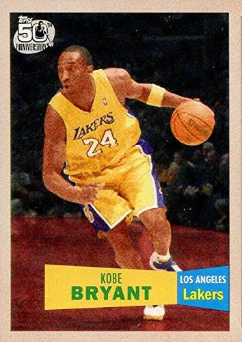 Kobe Bryant 2007 2008 Topps Basketbol Retro 1957 1958 Varyasyon Serisi Nane Kartı 24 Bu Los Angeles Lakers Yıldızını Altın