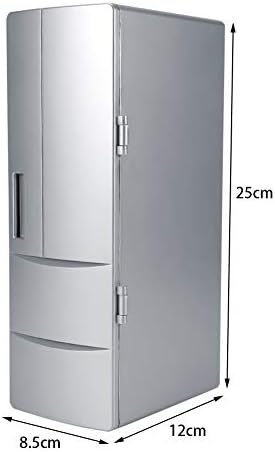 Adsire Mini Buzdolabı, içecek Soğutucu ısıtıcı USB Mini Buzdolabı Dondurucu 3.3 X 4.7 X 9.8 için Ofis için Ev için Araba için