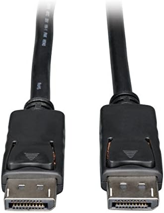 Mandallı Tripp Lite DisplayPort Kablosu (M/ M), dp'den dp'ye, 1080p, 25 ft. (P580-025), Siyah, 25'