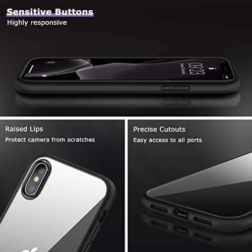 Amizee ile Uyumlu iPhone X Kılıf/iPhone Xs Durumda Olmayan Sararma Kristal Temizle Arka koruyucu Kapak İnce İnce telefon kılıfı