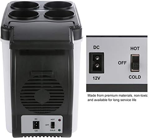 GLOGLOW Taşınabilir Buzdolabı Dondurucu, 6L 12 V Mini USB Buzdolabı USB Buzdolabı Içecekler İçecek Kutuları Buzdolabı Kompakt
