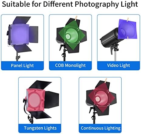Goshoot 39x39 inç / 1x1 m aydınlatma jelleri fotoğraf ışıkları Jel filtreler şeffaf renk düzeltme ışık levhalar için aydınlatma