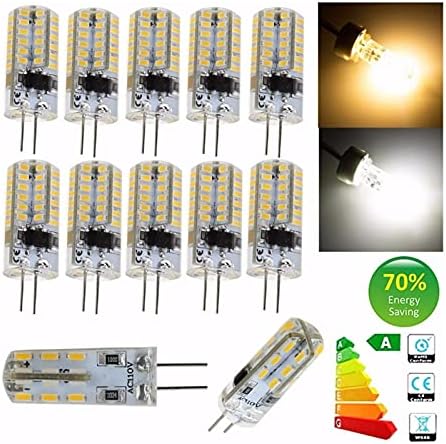 RZL LED ışıkları 10 adet LED silikon Kristal ampul Mini G4 3 W 5 W 3014 SMD ışık lambası DC12V AC110V 220 V sıcak / soğuk beyaz