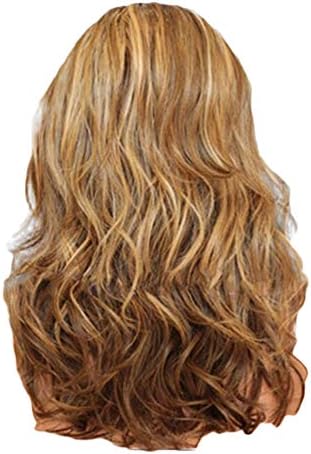 Doğal Uzun Dalgalı kıvırcık peruk ısıya dayanıklı sentetik patlama peruk Kadınlar ıçin Orta Doğal uzun kıvırcık tam peruk