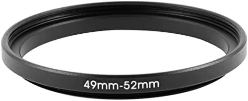 EuısdanAA Alüminyum Step Up Lens Filtre Halkası Step Adaptörü 49mm-52mm (Adaptador de paso de anillo de filtro de lente de