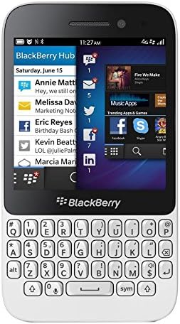 Blackberry Q5 SQR100 - 1 Unlocked GSM 4G LTE Çift Çekirdekli Klavyeli Telefon-Beyaz