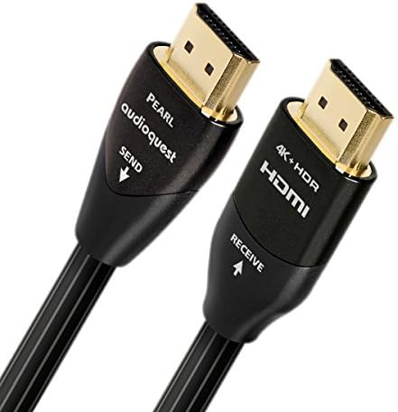 Ethernet Bağlantılı AudioQuest Pearl 2m (6' 7) Siyah/Beyaz HDMI Dijital Ses/Video Kablosu