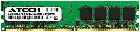 Kingston KTD-DM8400A için A-Tech 1 GB RAM Değiştirme / 1G / DDR2 533 MHz PC2-4200 UDIMM Olmayan ECC 240-Pin DIMM Bellek Modülü