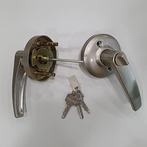 Anahtarlı Çelik Kapı Kilidi Metalik Giriş Kapısı Kolu Kolu Anahtar Tipi