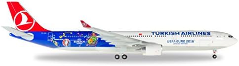 Herpa 558105 558105-Türk Havayolu Şirketi Airbus A330-300 EM 'nın Aracı, Çok Renkli