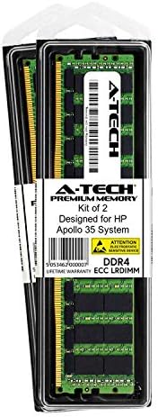 A-Tech 64 GB Kiti (2x32 GB) için HP Apollo 35 Sistemi-DDR4 PC4-21300 2666 MHz ECC Yük Azaltılmış LRDIMM 2Rx4 - Sunucu Özel