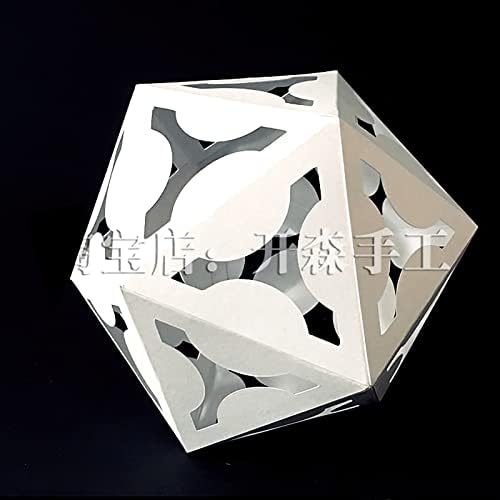 Icosahedron Küresel Yapısı 3D Papercraft Sanat Origami, DIY El Yapımı Öğrenci Ödev kraft el işi kağıdı Heykel Modeli KL030511