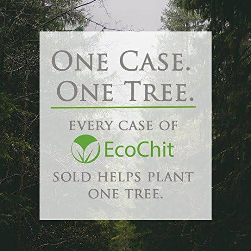 EcoChit Fenol İçermeyen Termal Makbuz Kağıdı Ruloları, 3 1/8 x 200', Önceden Basılmış Çevre Dostu Mesaj, Her Vaka Bir Ağaç
