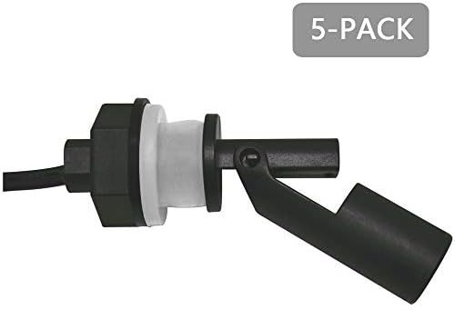 5 Adet Paketi Su Seviye Sensörü Yan Montaj PP Plastik Sıvı Şamandıra Anahtarı M16 Vida